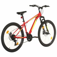 Mountainbike 21 versnellingen 27,5 inch wielen 38 cm frame rood 3