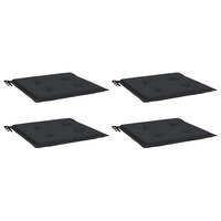  Tuinstoelkussens 4 st 40x40x3 cm oxford stof zwart 3