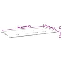 Tuinbankkussen 100x50x3 cm oxford stof beige 7