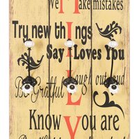 Wandkapstok met 6 haken FAMILY 120x40 cm  4