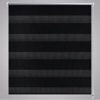 Duo Rolgordijn 80x150cm Zwart 4