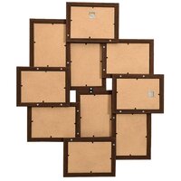 Fotolijst voor 10x(10x15 cm) foto MDF donkerbruin 3