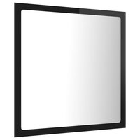 Badkamerspiegel LED 40x8,5x37 cm acryl hoogglans zwart 7
