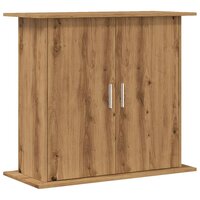 Aquariumstandaard 81x36x73cm bewerkt hout artisanaal eikenkleur 2