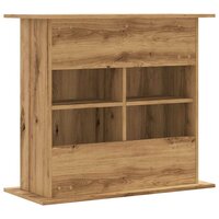 Aquariumstandaard 81x36x73cm bewerkt hout artisanaal eikenkleur 6
