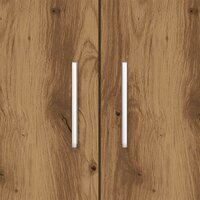 Aquariumstandaard 81x36x73cm bewerkt hout artisanaal eikenkleur 8