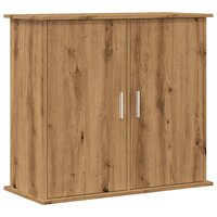 Aquariumstandaard 81x36x73cm bewerkt hout artisanaal eikenkleur 2