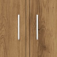 Aquariumstandaard 81x36x73cm bewerkt hout artisanaal eikenkleur 8