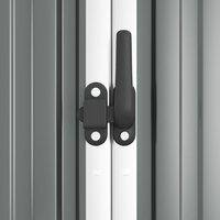 Tuinschuur 161x89x161 cm gegalvaniseerd staal grijs 6