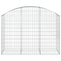 Schanskorf gewelfd 150x50x100/120 cm gegalvaniseerd ijzer 3