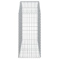 Schanskorf gewelfd 150x50x100/120 cm gegalvaniseerd ijzer 4