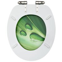 Toiletbrillen met soft-close deksel 2 st waterdruppel MDF groen 6