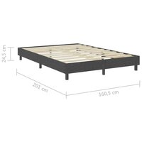 Boxspringframe stof grijs 160x200 cm 8