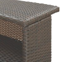 3-delige Tuinbarset met kussens poly rattan bruin 8