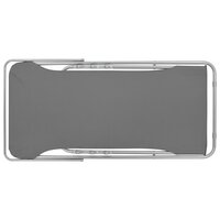 Strandstoelen inklapbaar 2 st staal en oxford stof grijs 6