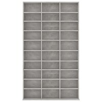 Cd-kast 102x16x177,5 cm bewerkt hout betongrijs 4