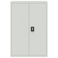 Archiefkast 90x40x180 cm staal lichtgrijs 8