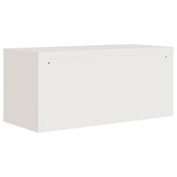 Archiefkast 90x40x40 cm staal wit 6