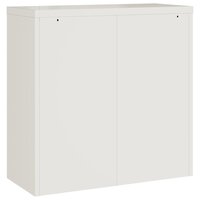 Archiefkast 90x40x90 cm staal wit 6