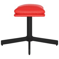 Voetenbank 60x60x36 cm kunstleer rood 4