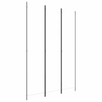 Kamerscherm met 3 panelen 150x220 cm stof wit 2