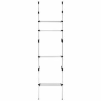 Kledingkastsysteem met schappen telescopisch aluminium 5