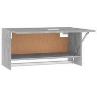 Kledingkast 70x32,5x35 cm bewerkt hout betongrijs 6