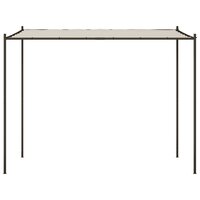 Prieel 3x3 m 180 g/m&sup2; stof en staal wit 3