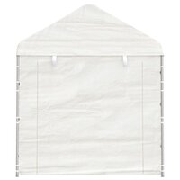 Prieel met dak 2,28x2,23x2,69 m polyetheen wit 3