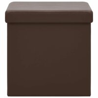 Opbergkruk inklapbaar PVC bruin 3