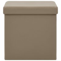 Opbergkruk inklapbaar PVC cappuccinokleurig 3