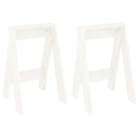 Krukken 2 st 40x40x60 cm massief grenenhout wit 2