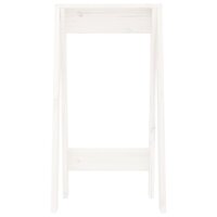 Krukken 2 st 40x40x75 cm massief grenenhout wit 5