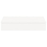 Zandbak met deksel 111x111x19,5 cm massief grenenhout wit 4