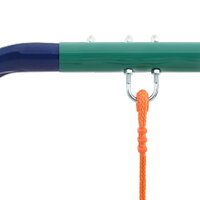 Schommelset met turnringen en 4 zitjes staal 5