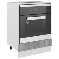 Ovenkast Riga 60x46x81,5 cm grijs sonoma eikenkleurig 4