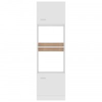 Magnetronkast 60x57x207 cm bewerkt hout wit 5