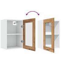 Hangkast 40x31x60 cm bewerkt hout artisanaal eikenkleurig 8