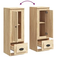 Hoge kast 36x35,5x103,5 cm bewerkt hout sonoma eikenkleurig 8