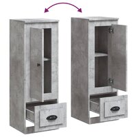 Hoge kast 36x35,5x103,5 cm bewerkt hout betongrijs 8