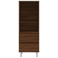 Hoge kast 40x36x110 cm bewerkt hout bruineiken 5
