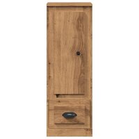 Hoge kast 36x35,5x103,5 cm bewerkt hout artisanaal eikenkleurig 4