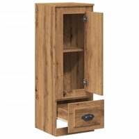Hoge kast 36x35,5x103,5 cm bewerkt hout artisanaal eikenkleurig 5