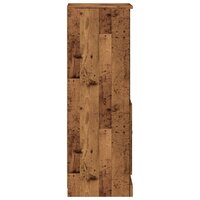 Hoge kast 36x35,5x103,5 cm bewerkt hout oud houtkleurig 6