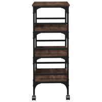 Keukentrolley 45x35x89,5 cm bewerkt hout bruin eikenkleurig 8