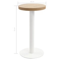 Bistrotafel 40 cm MDF lichtbruin 5