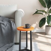 Tafelblad rond &Oslash;30x2,5 cm massief grenenhout wasbruin 3