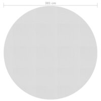 Zwembadfolie solar drijvend 381 cm PE grijs 4
