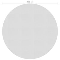 Zwembadfolie solar drijvend 455 cm PE grijs 4