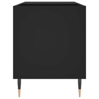 Platenkast 85x38x48 cm bewerkt hout zwart 5